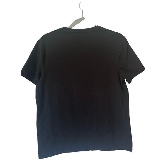 Tommy Hilfiger Black Essential Logo T-Shirt Women’s Small Stretch Cotton Blend - Picture 2 of 6